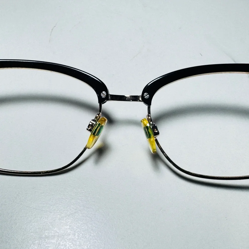 Christian Siriano CV Alyssa Black Silver Browline Eyeglass Frames 54-18-140 BLK